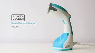 BLACKDECKER® Middle East  Handy Garment Steamer  HST1200 [upl. by Eynahpets]