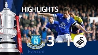 Everton vs Swansea City 31 FA Cup 5th Round goals amp highlights [upl. by Oicaroh]