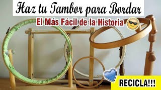 COMO HACER UN TAMBOR PARA BORDAR SIN MADERA  FÁCIL RÁPIDO [upl. by Constancy]