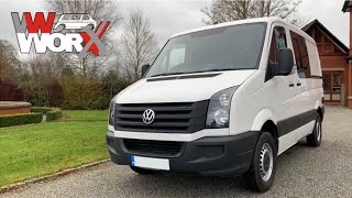 VW Worx  2016 SWB Crafter Camper Conversion [upl. by Anatollo]