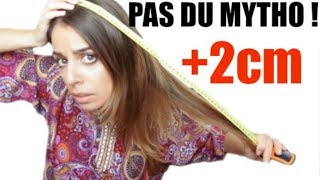 Faire pousser ses cheveux en 1 semaine  OMG 😱 [upl. by Odrarebe]