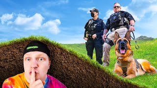 Hiding UNDERGROUND From POLICE HIDE amp SEEK Challenge [upl. by Okire]