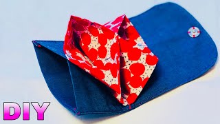 たくさん入って便利！簡単カードポーチの作り方 ジャバラカードケース ファスナーなし仕様 Pouch without zipper [upl. by Livy]