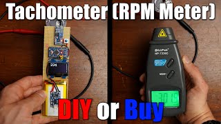 Tachometer RPM Meter  DIY or Buy  How a 3€ sensor outdoes a 29€ product [upl. by Koetke]