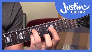 10 Basic Jazz Chords  Guitar Tutorials  JustinGuitar JA001 [upl. by Netsirk35]