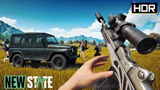 PUBG New State Intense Erangel HDR Ultra Graphics Gameplay [upl. by Yllatan]