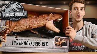 SUPER COLOSSAL TREX BEST TREX YET  Mattel Review and Unboxing [upl. by Danie]