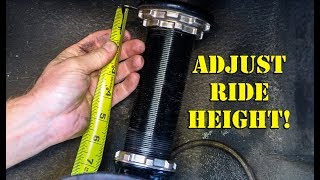 How To Adjust Coilovers Properly [upl. by Yelrebma]