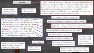 Vernon Scannell  Nettles  Annotation [upl. by Season507]