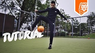 VOETBAL TRICKS met TOUZANI – TOE BOUNCE amp NEW SHIZZLE [upl. by Nwahsan785]