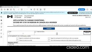 imm5710e Apply Post Graduation Work Permit in Canada How to fill Step by Step [upl. by Aihset926]