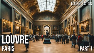 Louvre Museum Paris  Mona Lisa  Walking Tour  4K 🇫🇷 [upl. by Ativak714]