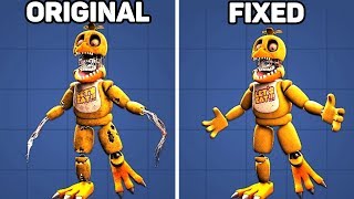 Fixed VS Original Animatronics in Five Nights at Freddys 2 [upl. by Worth438]