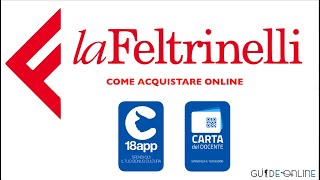 Come acquistare libri online da Feltrinelli con 18app e Bonus Docente [upl. by Anailuy]