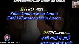 Kabhi Yaadon Mein Aaun Karaoke With Scrolling Lyrics Eng amp हिंदी [upl. by Estel]