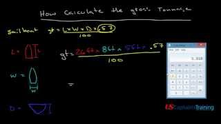 Vessel Gross Tonnage Simple Calculation [upl. by Wolsky]