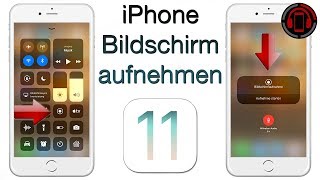 iPhone Bildschirm aufnehmen  iOS 11 Screen Recording Tutorial DeutschGerman [upl. by Ahtamat314]