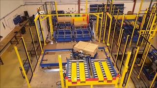 Pallet buffer conveyor system [upl. by Suivart]