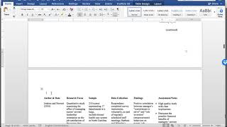 APA Table with Multiple Page Repeating Headings [upl. by Xaviera292]