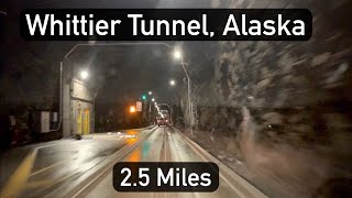 Whittier Tunnel Alaska  A Drive Through the Longest Tunnel in North America [upl. by Venita]