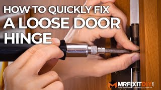 How to Quickly Fix a Loose Door Hinge [upl. by Emiaj575]