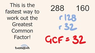 Greatest Common Factor Trick GCF [upl. by Narcis]