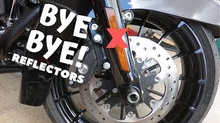 Removing Reflectors from a Harley Davidson Motorcycle [upl. by Annyl576]