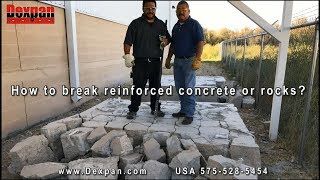 How to break concrete or rocks easily using Dexpan Non Explosive Demolition Agent [upl. by Enneirda196]