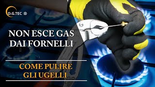 Non esce gas dai fornelli o fiamma bassa [upl. by Renault]