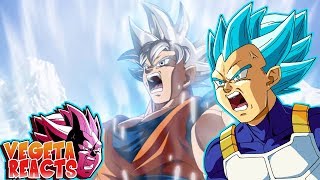 Vegeta Reacts To Goku Mastered Ultra Instinct vs Broly [upl. by Denby]