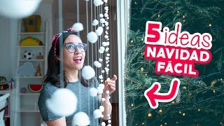 5 DECORACIONES NAVIDEÑAS que NECESITAS en TU CASA 😱🎄Craftingeek [upl. by Kurys]