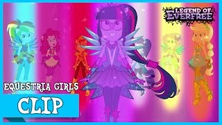 The Mane 7 Defeat Gloriosa  MLP Equestria Girls  Legend of Everfree HD [upl. by Ajar]