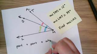 Angle Addition Postulate explained with examples [upl. by Ani]