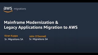 Mainframe Modernization amp Legacy Application Migration to AWS [upl. by Louls]