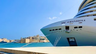 MSC Grandiosa Malta Excursions 2020 Open Bus Tour  Mdina Walk Tour  Mdina Glass 4K [upl. by Attenyt366]