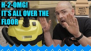 Karcher WD2 Wet and Dry DIY Vacuum Wet Testing [upl. by Pinto]