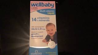 Review of Wellbaby MultiVitamin Liquid [upl. by Yoral135]