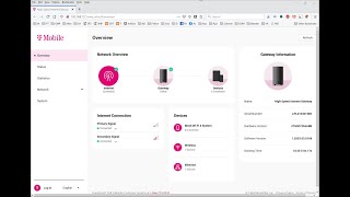 TMobile Home Internet web interface overview [upl. by Nylasoj]