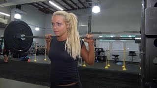 Liv Morgan and Aliyah aim to perfect the singleleg squat [upl. by Ynohtnaeoj]