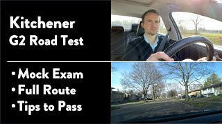 Kitchener G2 Road Test  Full Route amp Tips on How to Pass Your Driving Test [upl. by Goodson235]