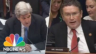 ‘Are You Serious’ John Kerry Clashes With Massie Over Climate Change  NBC News [upl. by Cordi]