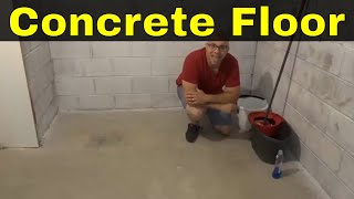 How To Clean A Concrete FloorTutorial [upl. by Fraser686]