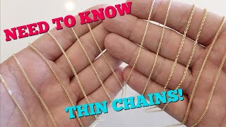 You need to KNOW this about THIN CHAINS [upl. by Hewitt53]