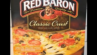 Red Baron Special Deluxe Pizza Review [upl. by Malan582]