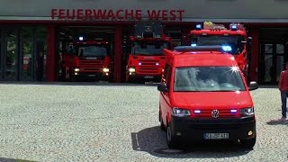 PRESSLUFTKONZERT Neuer ELW  Löschzug Berufsfeuerwehr Karlsruhe Westwache [upl. by Garap3]