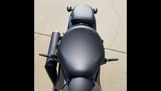 2021 Honda Rebel 1100 DCT foot peg installation [upl. by Anayit]