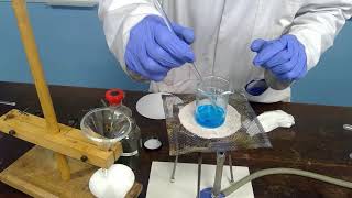 Preparation of Copper Sulfate Crystals [upl. by Ynavoeg]