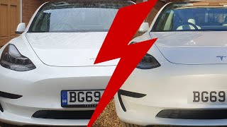 Tesla Model 3  Remove UK Number Plate Holder  Replace Registration Plate Frame [upl. by Chally]