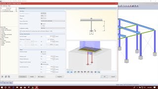 BASE PLATE CONNECTION DESIGN IN DLUBAL RFEM 513 [upl. by Engeddi]