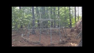 Building a Bushcraft Wigwam Part 1 [upl. by Archer]